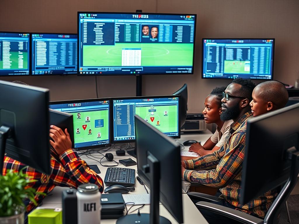 Experts d'Africatopbet.com analysant des matchs africains