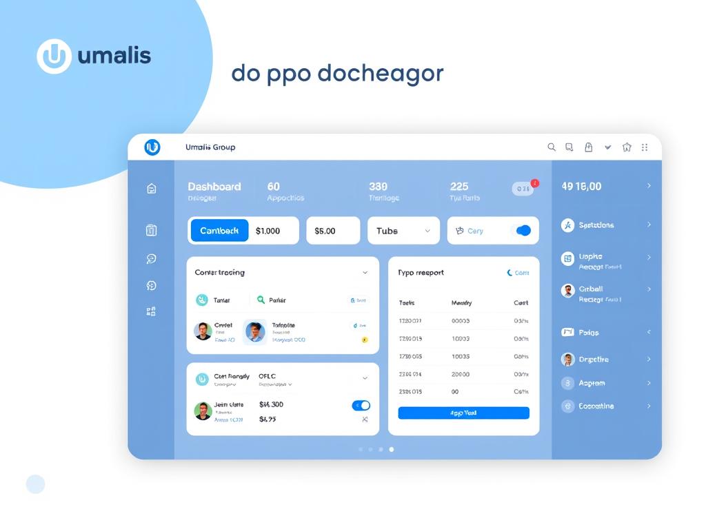 Interface digitale d'Umalis Group pour la gestion du portage salarial