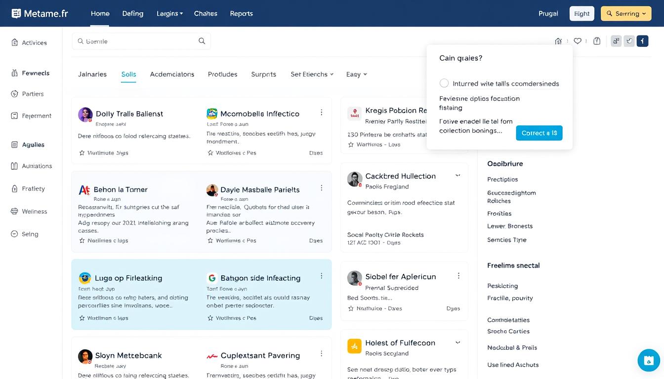 Interface du Métamoteur de Bizme.fr avec intégration IA