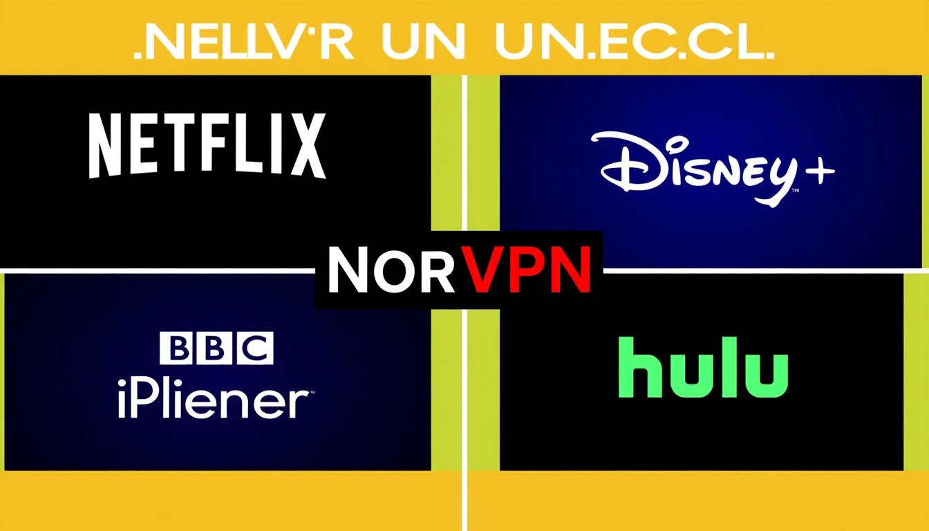 NordVPN unblocking multiple streaming services including Netflix, Disney+, and BBC iPlayer