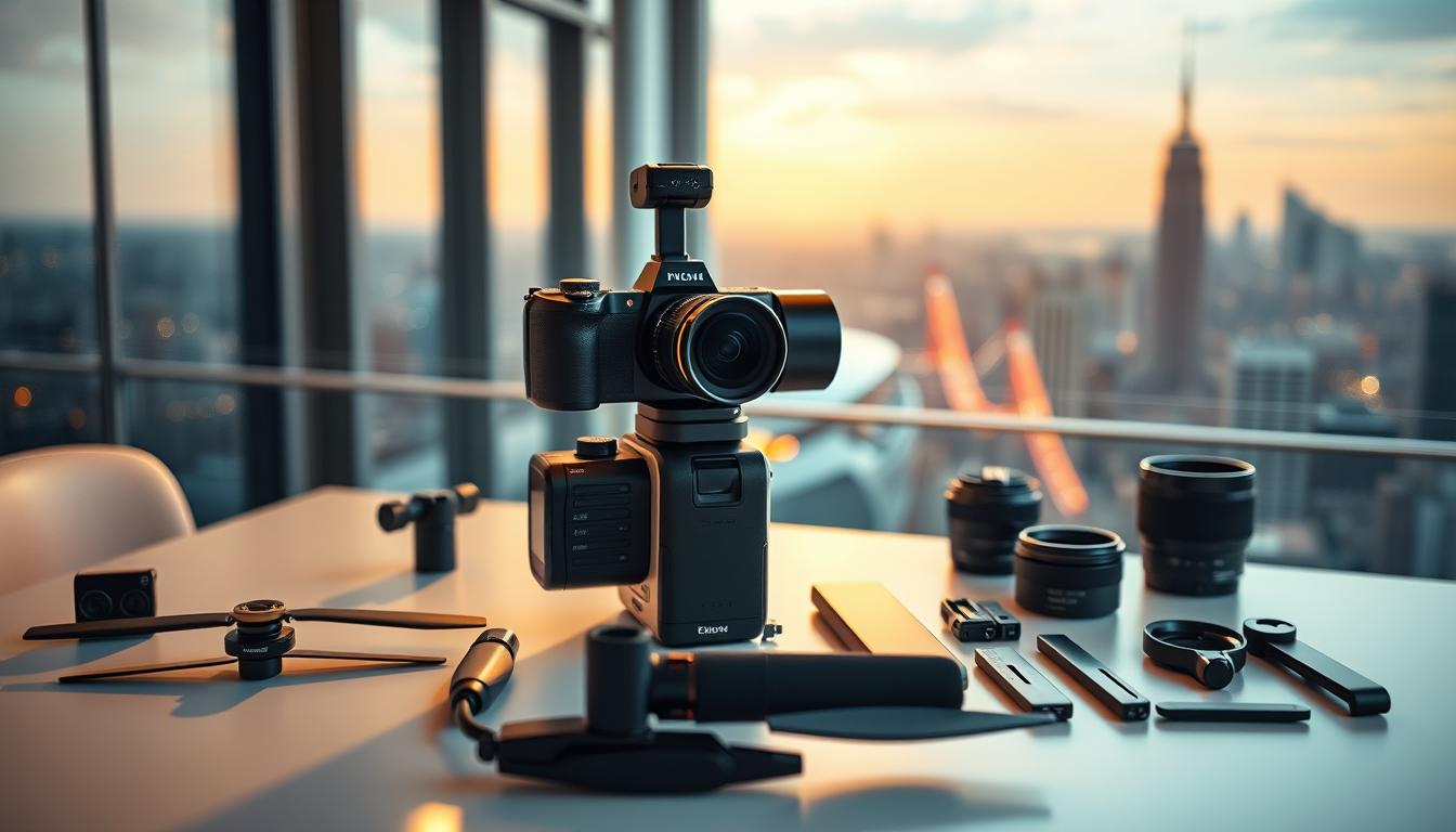top-rated vlogging camera for travel and drone accessories
