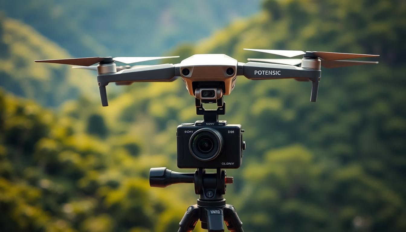 top vlogging camera for travel with drone