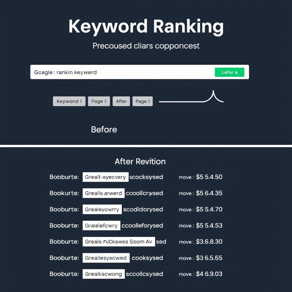 Keyword ranking improvements for a SaaS client