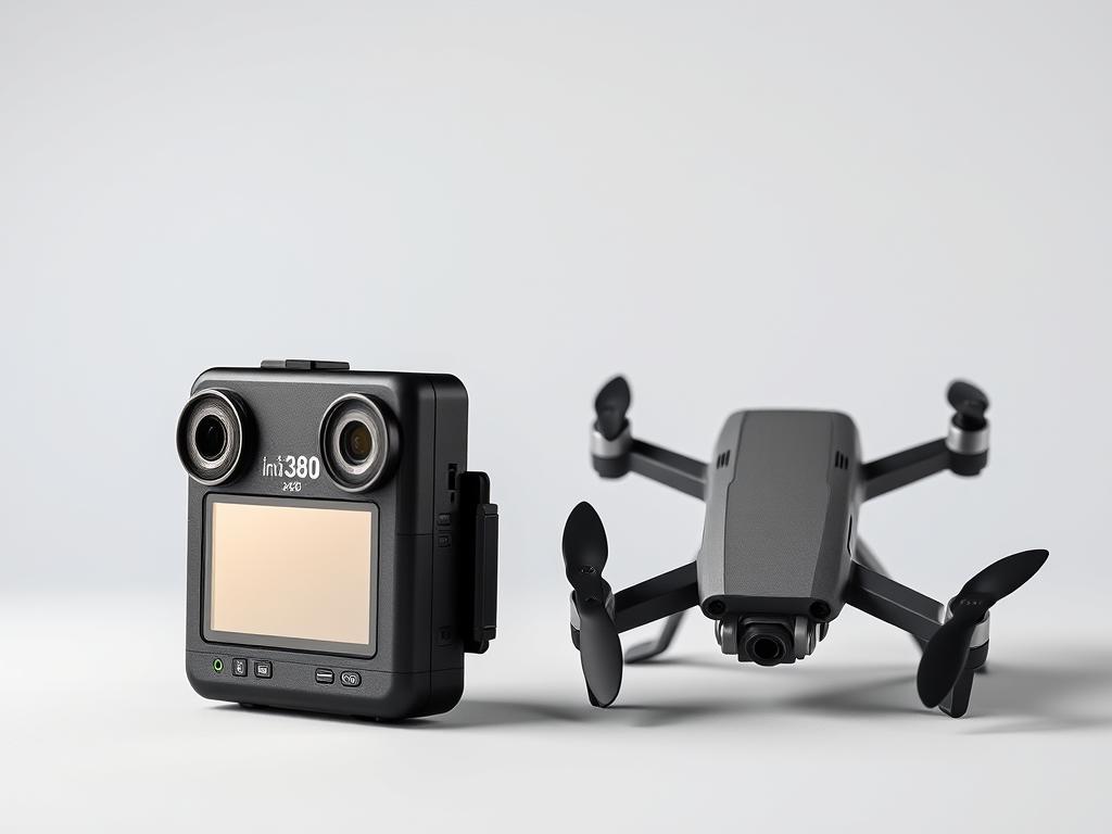 Insta360 X3 360-degree camera with FIMI X8 Mini drone