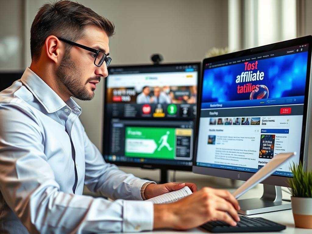 Person researching answers about betting affiliate programs