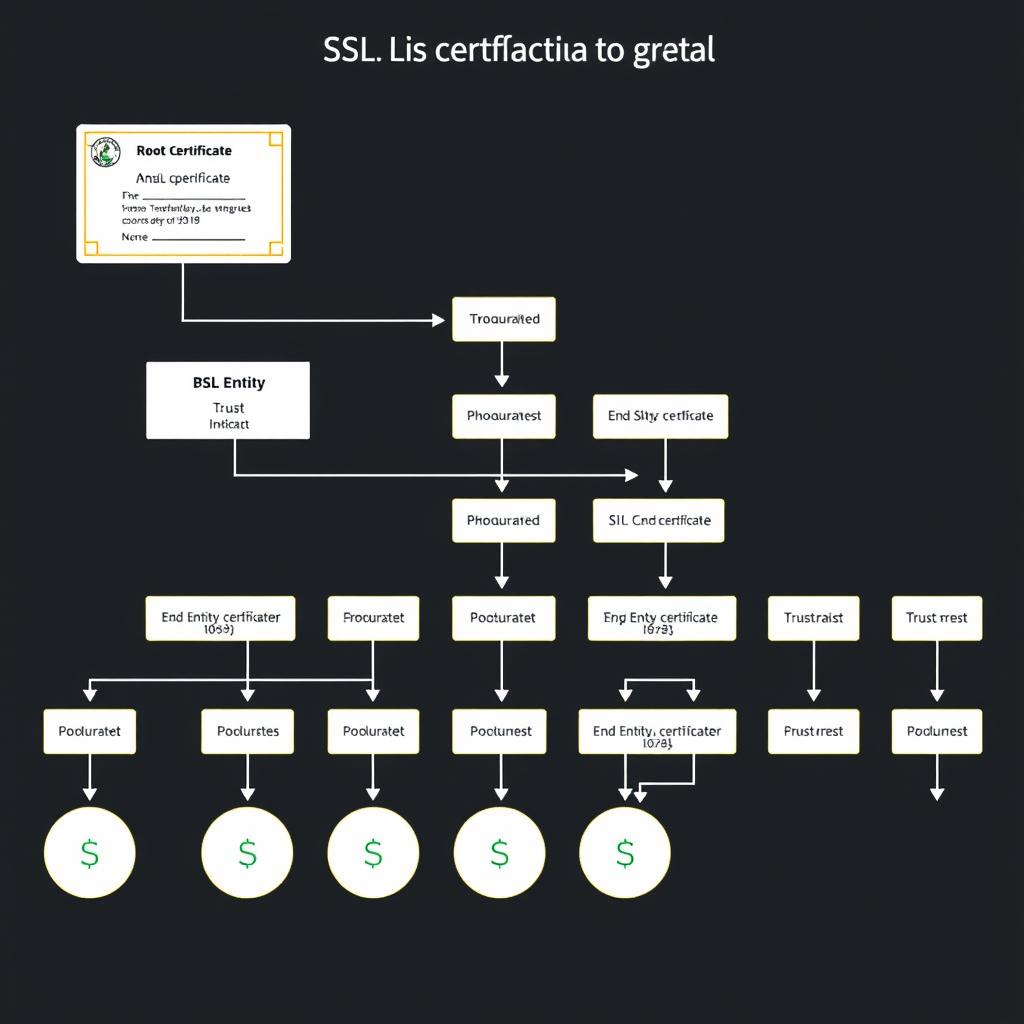 SSL certificate chain validation process visualization