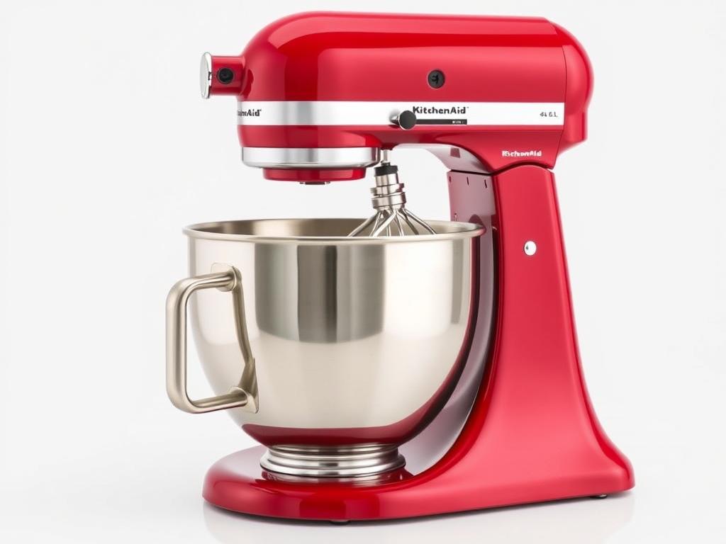Batedeira Planetária KitchenAid Artisan Empire Red com tigela de 4,8 litros e estrutura metálica