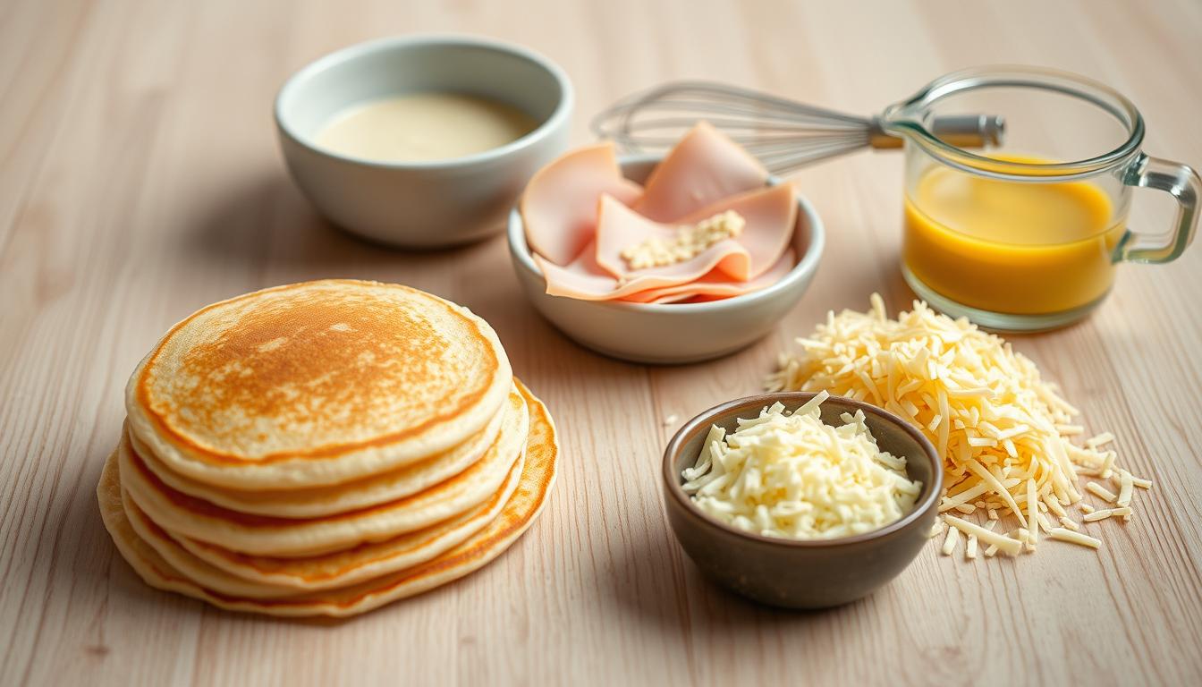 ingrédients pour pancakes salés
