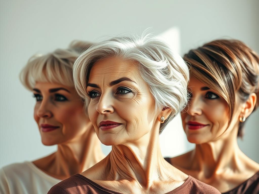 trendy layered haircuts for older women