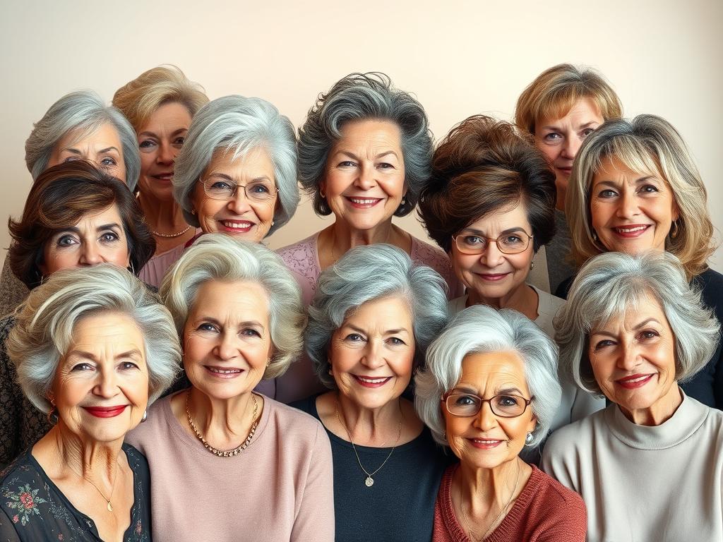 popular layered hairstyles for elderly women