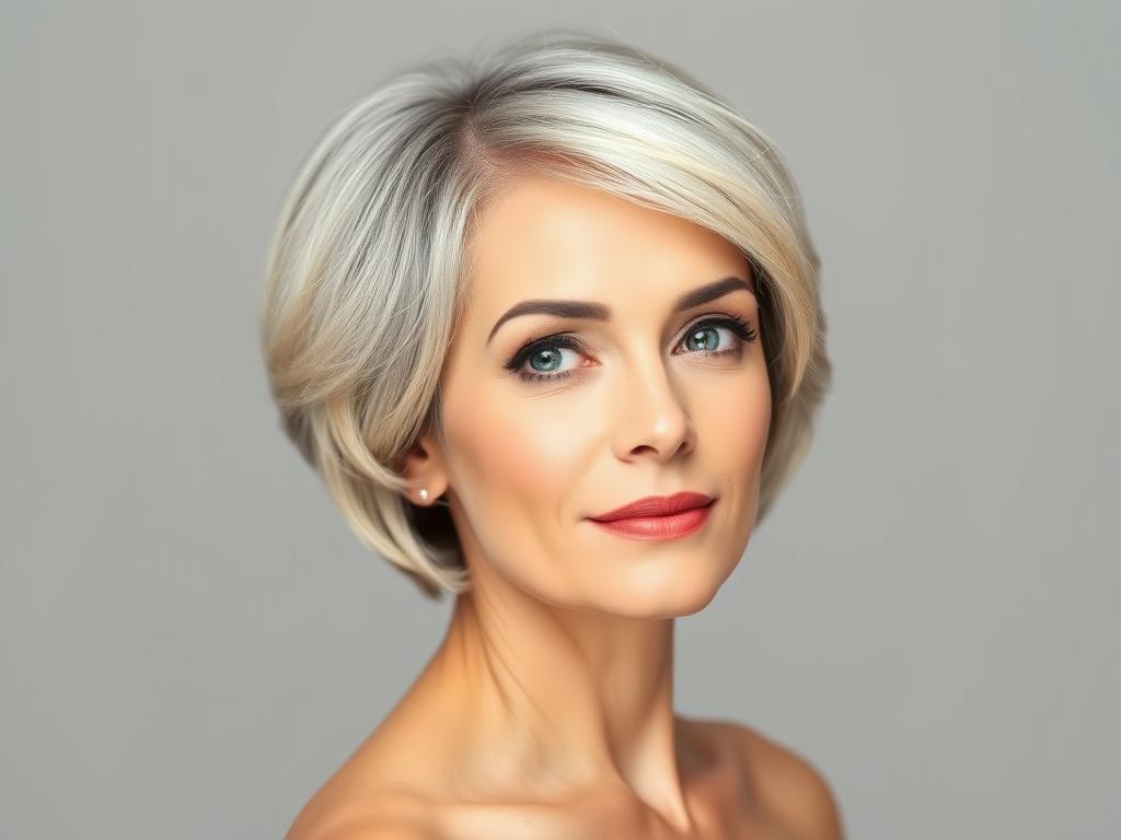 modern bob cuts for mature women