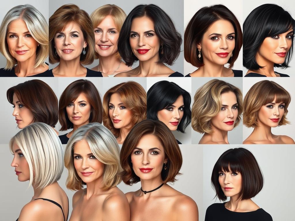 modern bob cuts for mature women