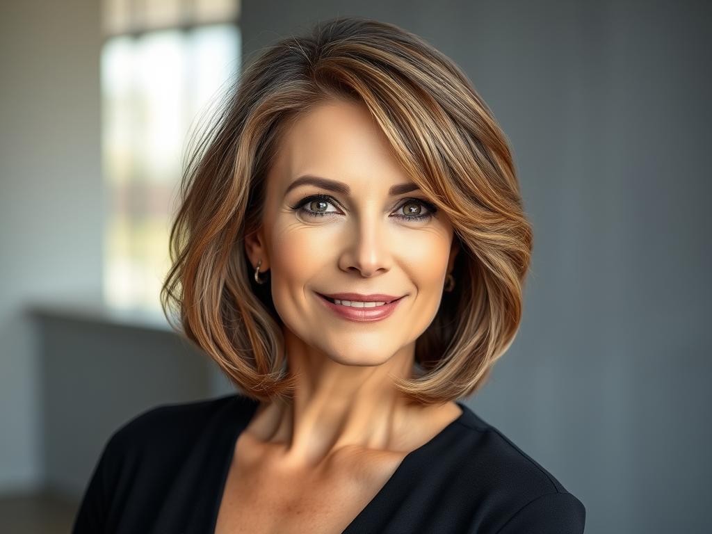 trendy bobs for mature women