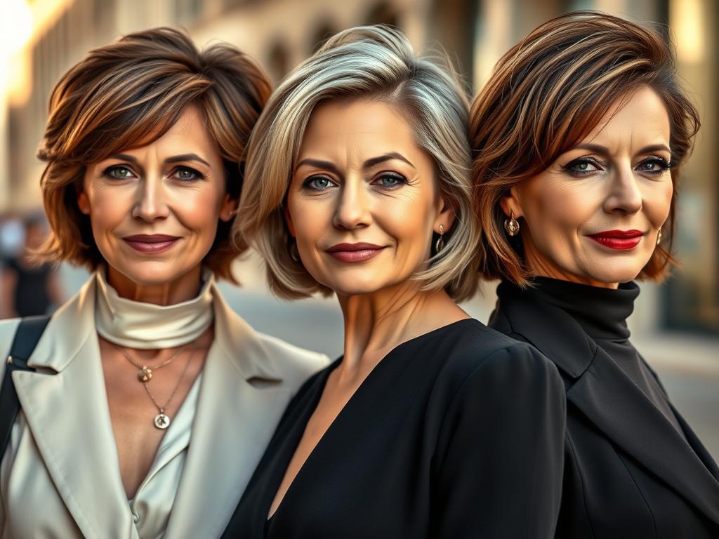 trendy mid-length hairstyles for women over 60