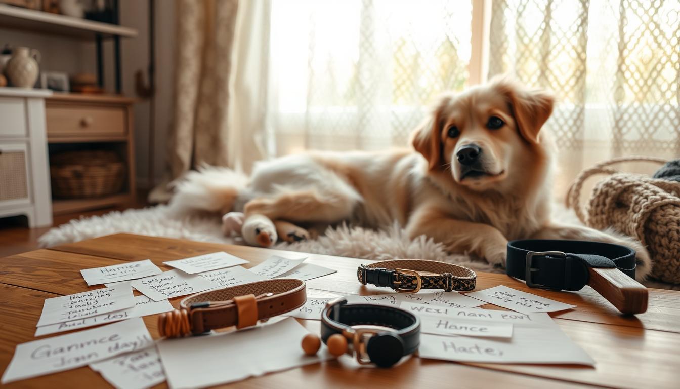 choosing dog names