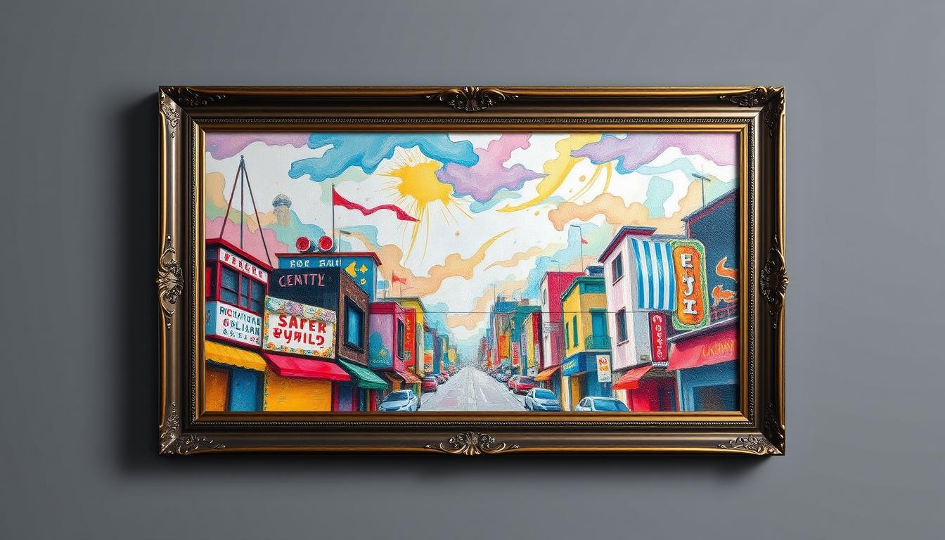 beautifully framed Noho Art painting