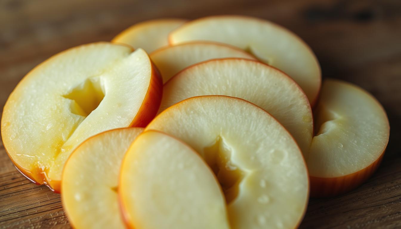 preparación de manzanas