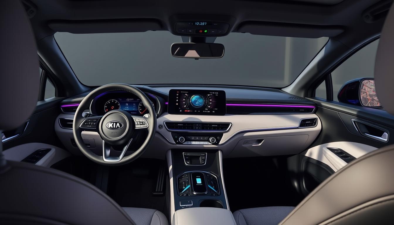 Kia Seltos 2025 interior showing the panoramic display and modern dashboard design
