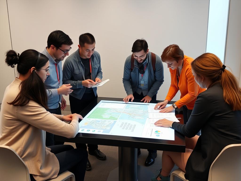 Arkcity.net : La plateforme collaborative qui révolutionne l'approche des défis urbains 2 Professionnels de différents domaines collaborant sur arkcity.net