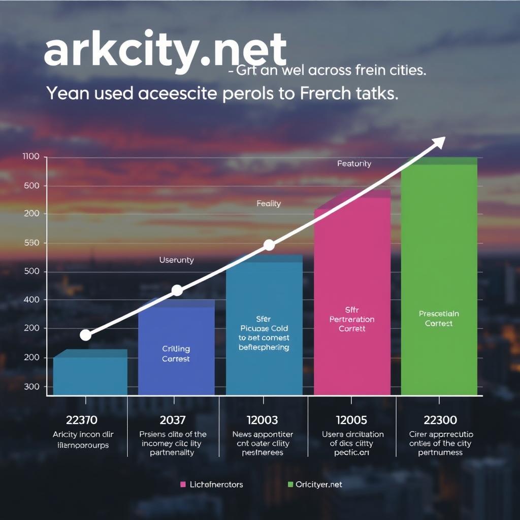 Arkcity.net : La plateforme collaborative qui révolutionne l'approche des défis urbains 12 Graphique montrant la croissance d'utilisation d'arkcity.net