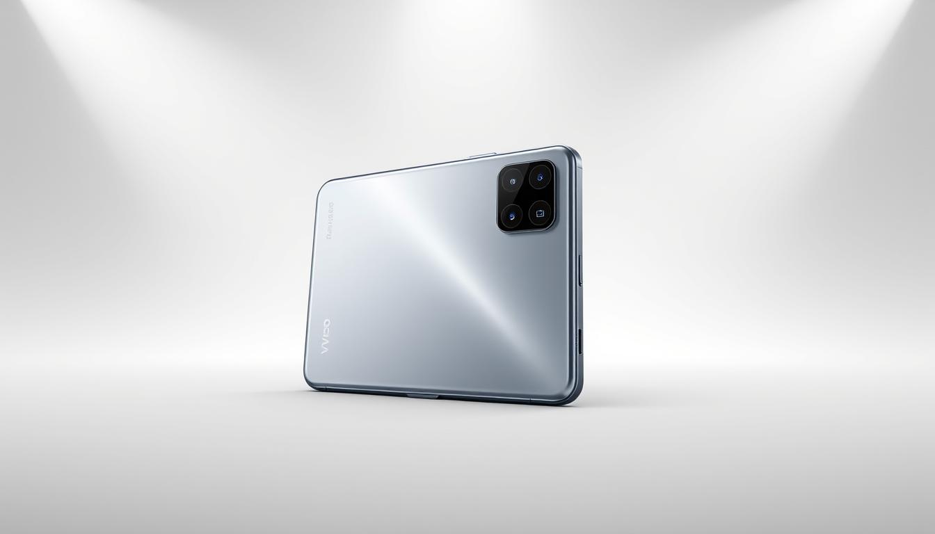 A high-quality, detailed, and technical product shot of the vivo x300 pro smartphone. The device is positioned prominently in the center of the frame, showcasing its sleek and premium design with a glossy, edge-to-edge display and a modern, minimalist aesthetic. The camera module is clearly visible, highlighting the advanced photography capabilities of the device. The background is a clean, neutral-toned studio setup with soft, even lighting from multiple angles, creating a sense of depth and dimension. The overall tone is one of sophistication and technical excellence, emphasizing the vivo x300 pro's status as a premium, flagship-level smartphone.