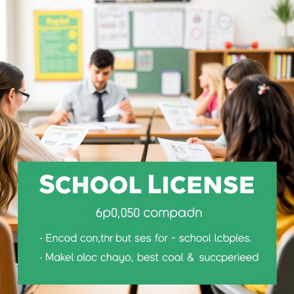ترخيص المدرسة للطباعة التعليمية