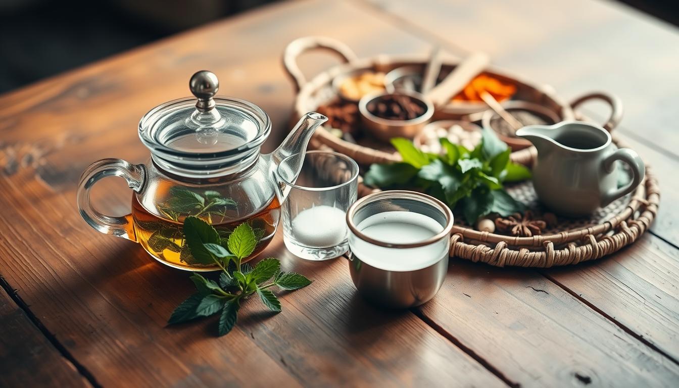 Moroccan tea preparation tools