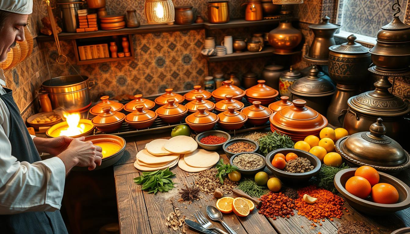 traditional cooking techniques in Moroccan cuisine