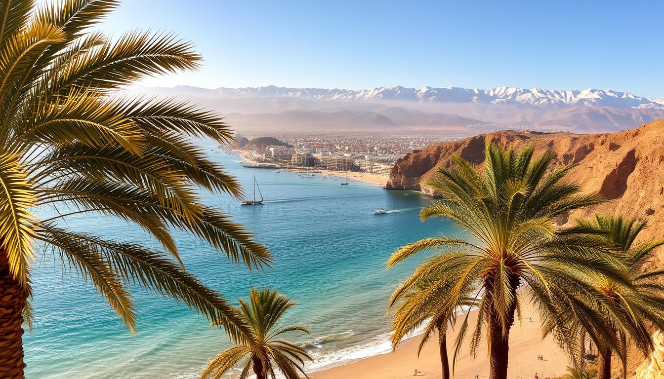 Agadir and Taghazout coastal views