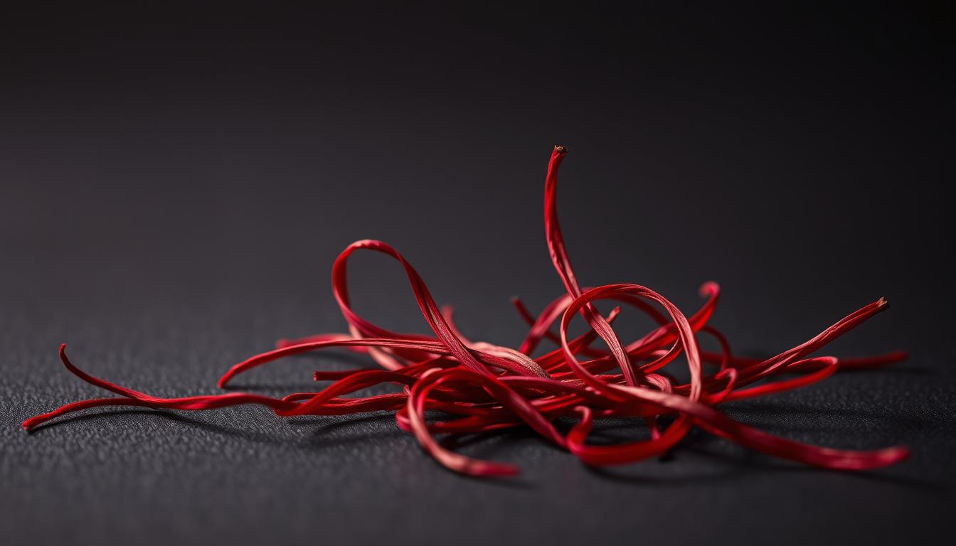 deep red saffron threads