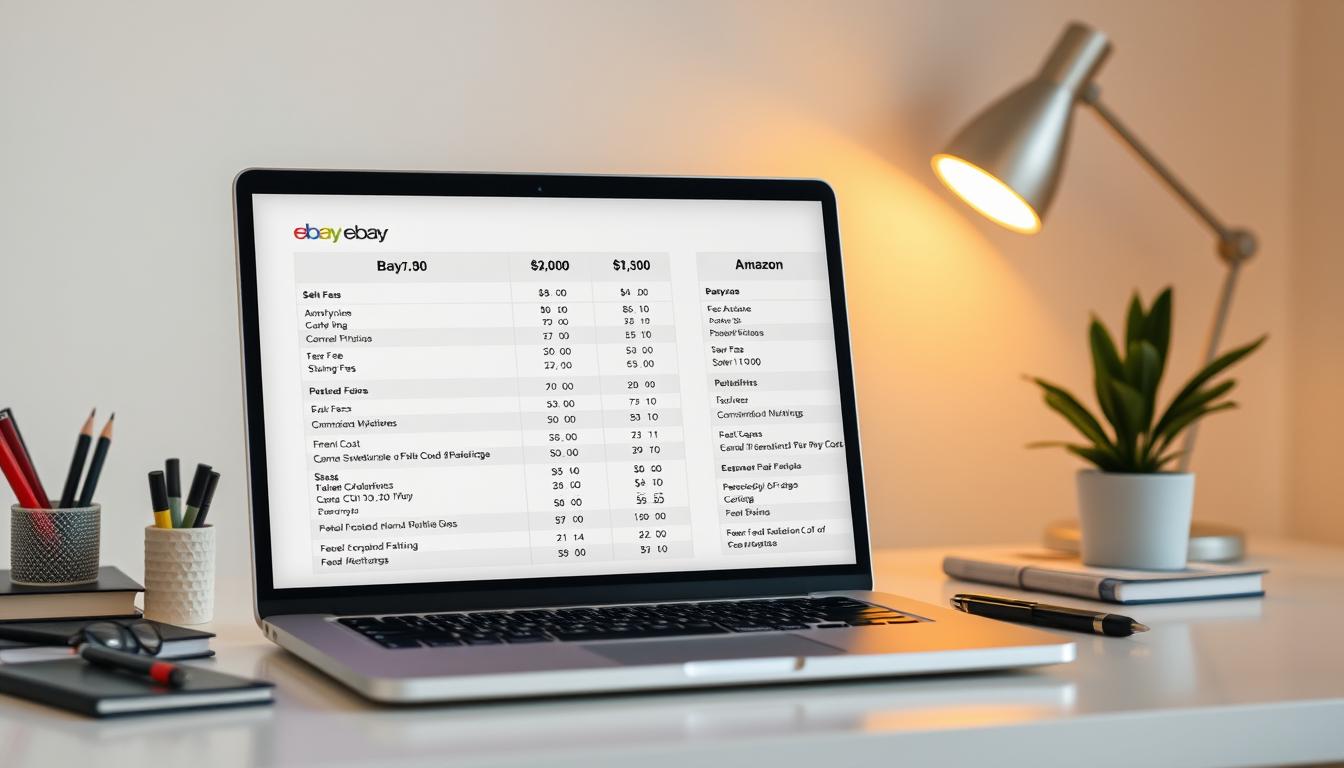 ebay vs amazon fees comparison