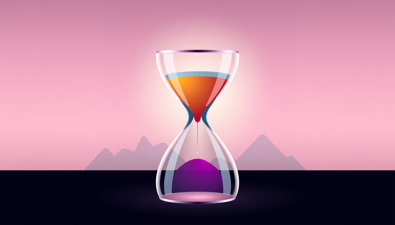 A modern, minimalist illustration of a successful content marketing funnel strategy. In the foreground, a sleek, metallic hourglass shape represents the funnel, filled with a vibrant gradient of colors flowing downward. The middle ground features a series of abstract geometric shapes and lines, symbolizing the various stages of the content marketing process. In the background, a soft, ethereal light source casts a warm, inviting glow, creating a sense of depth and atmosphere. The overall aesthetic is clean, elegant, and visually striking, capturing the essence of an effective content marketing campaign.