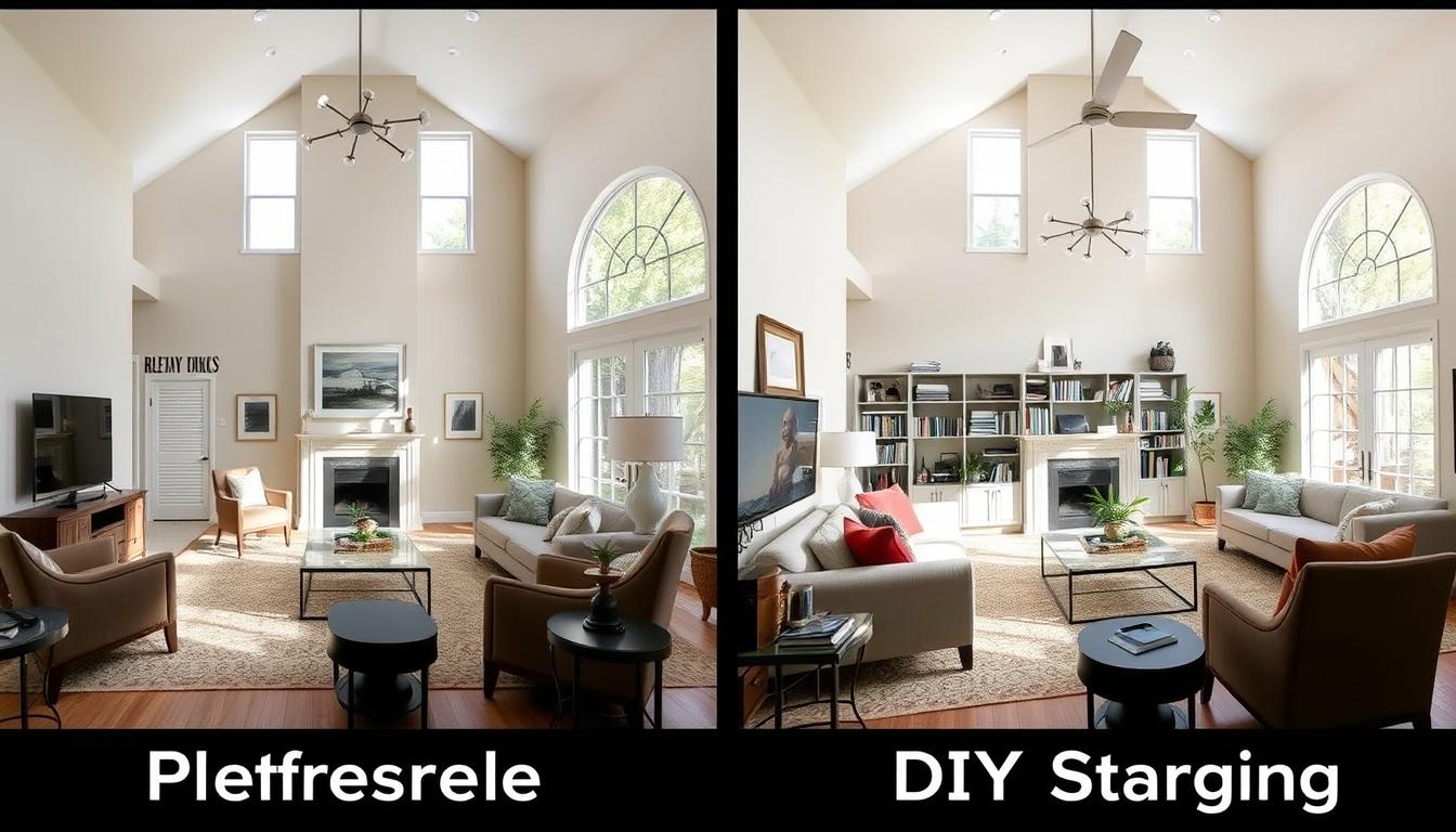 professional staging vs DIY staging