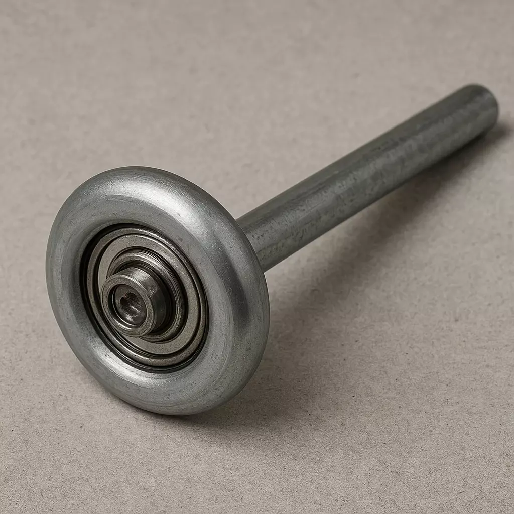 Steel garage door roller used for roller repair in Las Vegas homes