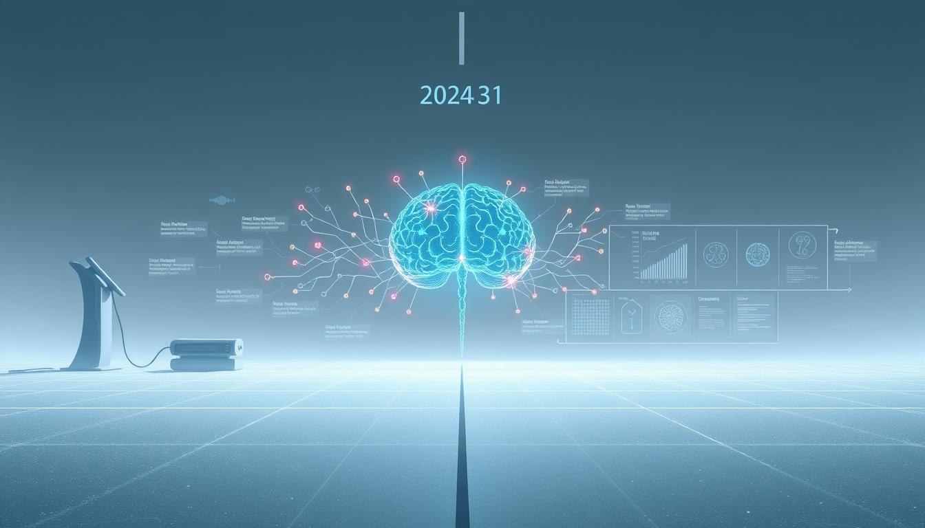 Buone Pratiche in Neurologia: L'Alleanza Italiana e la SIN Presentano un Decalogo 1 A strategic healthcare roadmap for the brain, unfolding over the years 2024-2031. A detailed blueprint showcasing advancements in neuroscience, innovative treatments, and public health initiatives. The image depicts a futuristic, minimalist landscape, with a central neural network diagram pulsing with vibrant energy. Surrounding it, sleek medical devices, brain imaging scans, and holographic data visualizations create an atmosphere of scientific progress and discovery. Diffused lighting casts a serene, contemplative mood, inviting the viewer to engage with the possibilities for improved brain health and function. The overall composition conveys a sense of optimism and commitment to this crucial decade-long strategy.