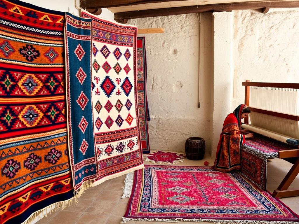 السجاد الأطلسي المغربي سجاد الأطلس التقليدي من الصناعة التقليدية المغربية