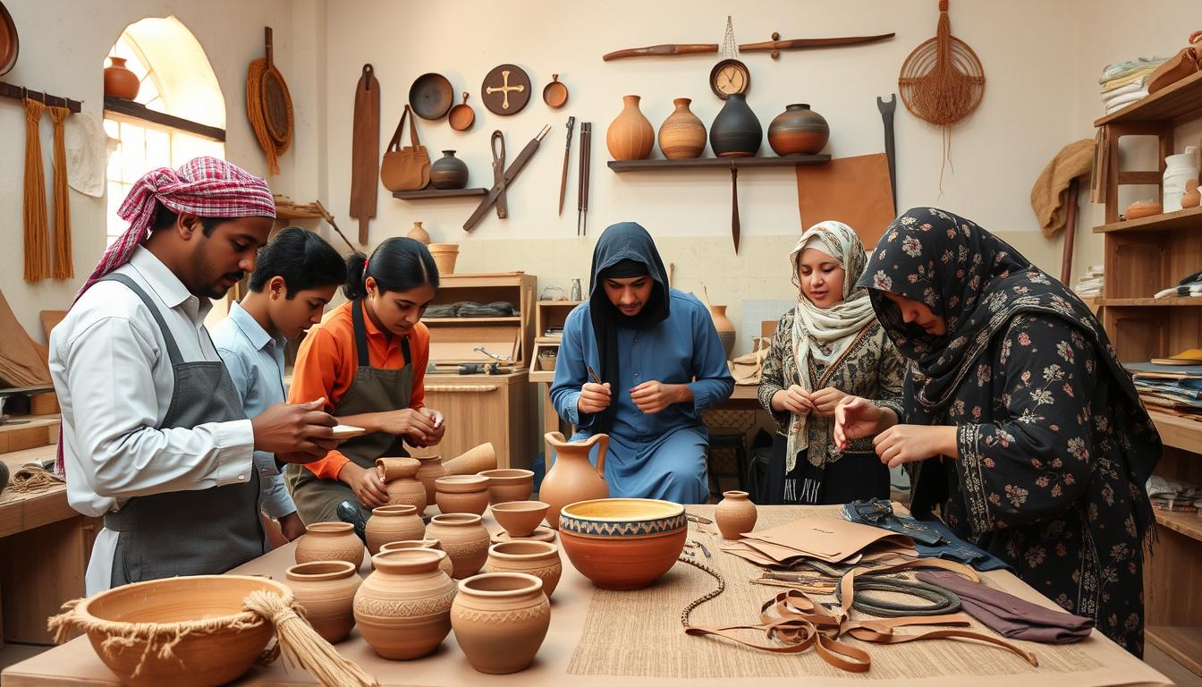 مراكز تكوين الحرفيين المغاربة مركز تدريب للصناعة التقليدية المغربية في فاس