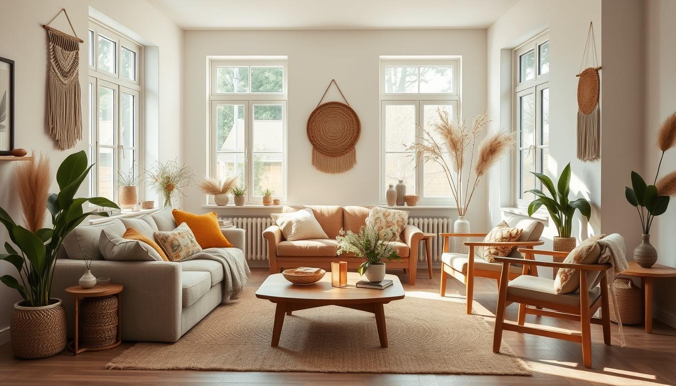 boho nordic living room inspiration
