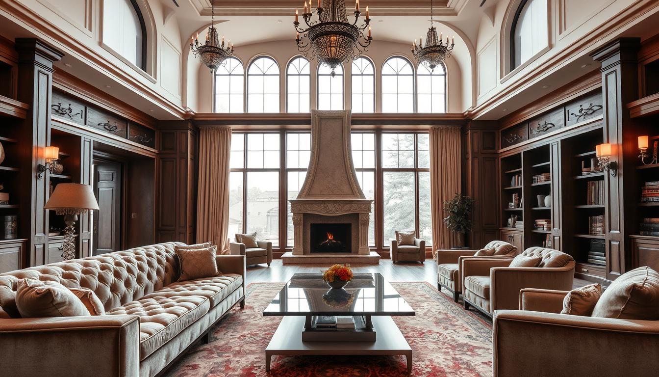 upscale living room design furniture arrangement