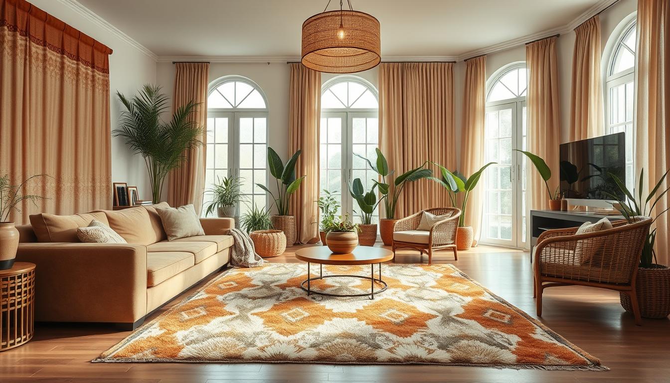 modern boho living room ideas furniture arrangement