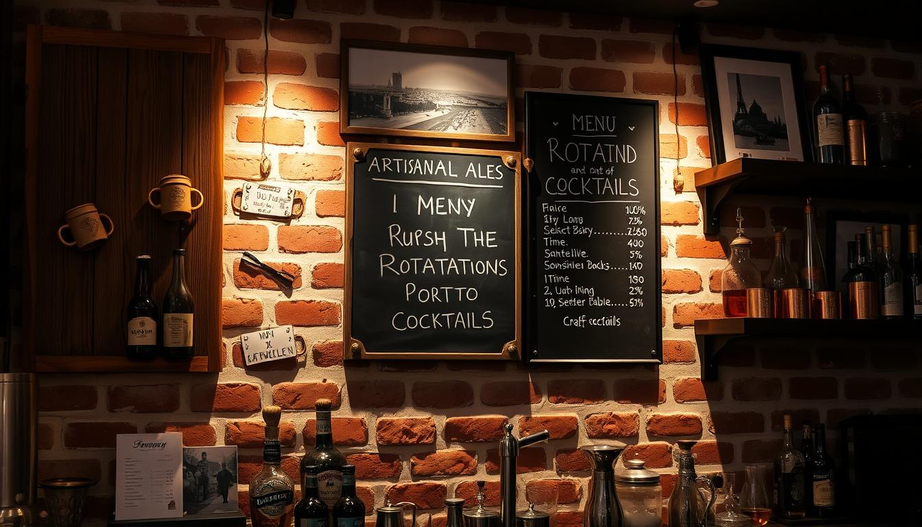 unique wall displays for basement bar decor
