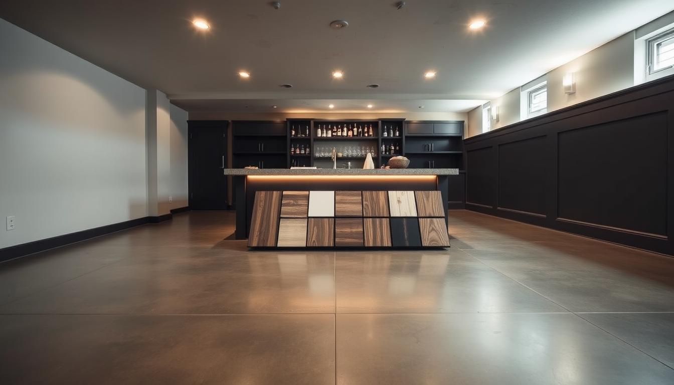 basement bar renovation flooring options
