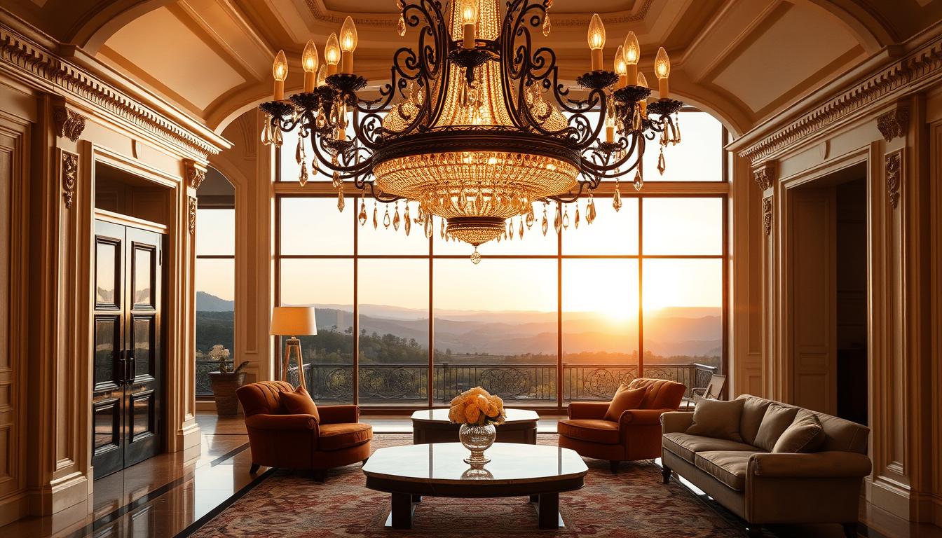 vintage chandeliers in luxury home decor