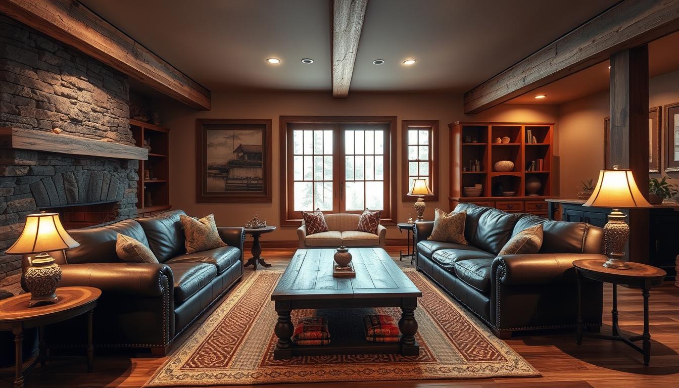 finished basement design inspiration