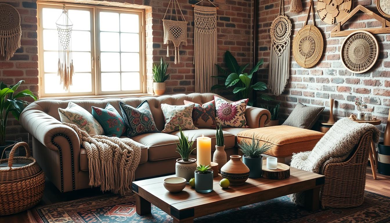 cozy boho chic space