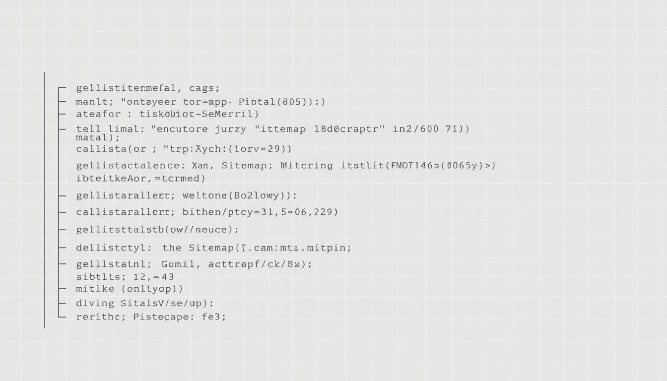 sitemap XML struktur