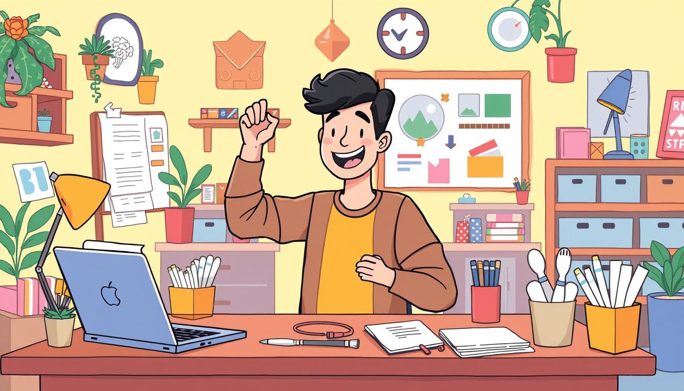 Image of a person setting up an online store on a laptop