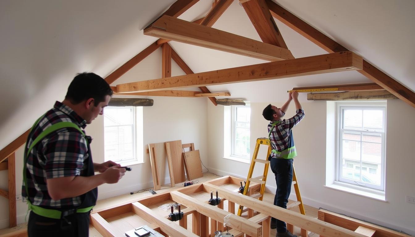 Local builders working on an Oxford loft conversion project