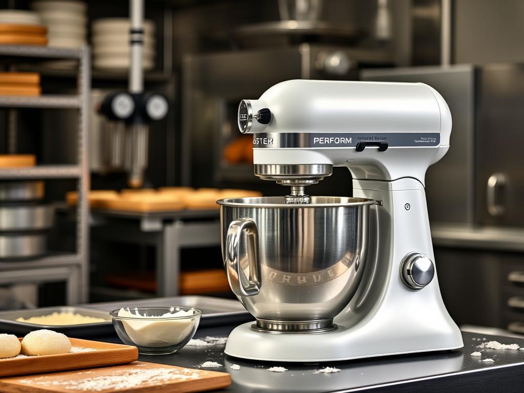 Batedeira Orbital Oster Perform em ambiente de confeitaria profissional