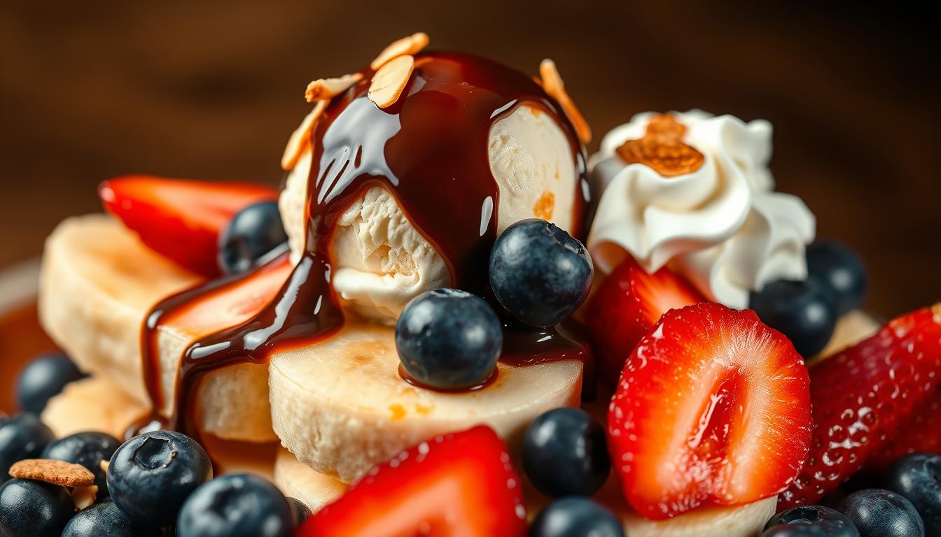Banana Split Dessert Garnishing Techniques